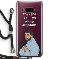Hotline bling: HTC U12+ Transparant Hoesje met koord