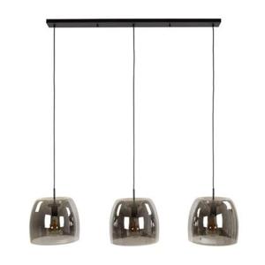 Fraaai Ariana hanglamp 3L drift glas - smoke grijs