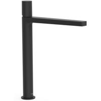 Wastafelkraan Tres Project | Opbouw | Mengkraan | Hoog model | 1-knop | Rond | Zwart mat