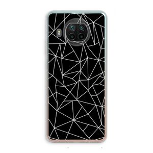 Geometrische lijnen wit: Xiaomi Mi 10T Lite 5G Transparant Hoesje
