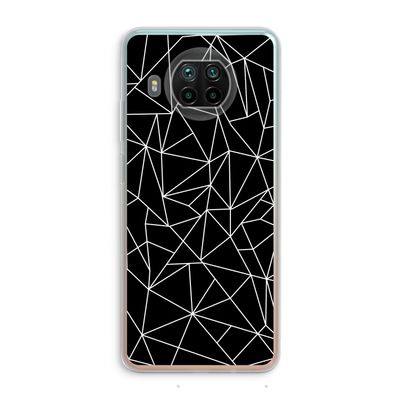 Geometrische lijnen wit: Xiaomi Mi 10T Lite 5G Transparant Hoesje