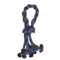 HAPPY PET MULTI TUGGER FLOSTOUW BLAUW / ORANJE 39X13X8 CM