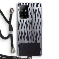 Marrakech Zigzag: Oppo A94 5G Transparant Hoesje met koord