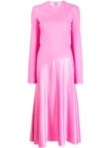 Solace London robe mi-longue Gaia à coupe évasée - Rose