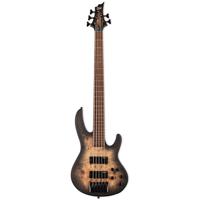 ESP LTD D-5 BP Black Natural Burst Satin 5-snarige elektrische basgitaar