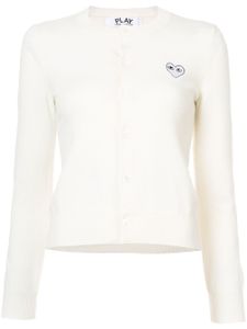 Comme Des Garçons Play round neck cardigan - Tons neutres