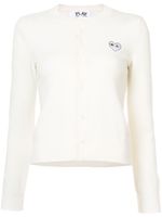 Comme Des Garçons Play round neck cardigan - Tons neutres