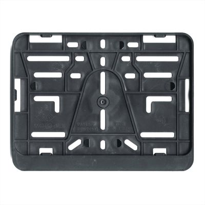 Carpoint kentekenplaathouder motor - 210x143 mm - zonder boren - klikbevestiging - kunststof - neutraal design
