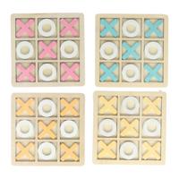 Houten Boter, Kaas en Eieren Spel - 14x14cm