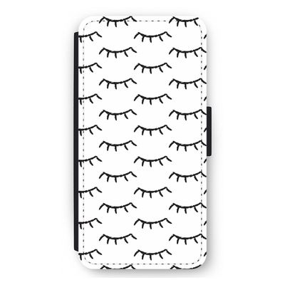 Wimpers: iPhone 12 Pro Max Flip Hoesje