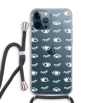 Eye pattern #3: iPhone 12 Pro Transparant Hoesje met koord