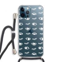 Eye pattern #3: iPhone 12 Pro Transparant Hoesje met koord