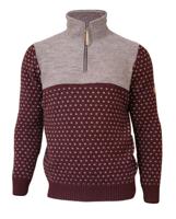 Ivanhoe Sverre Half Zip Trui Heren Ruby Wine M