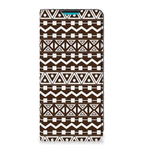 Samsung Galaxy A73 Hoesje met Magneet Aztec Brown