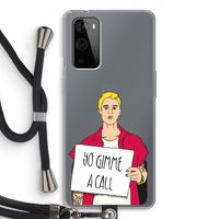 Gimme a call: OnePlus 9 Pro Transparant Hoesje met koord