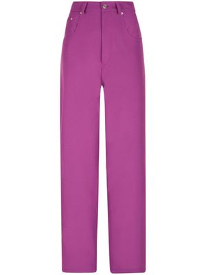 Bally pantalon droit à taille haute - Violet