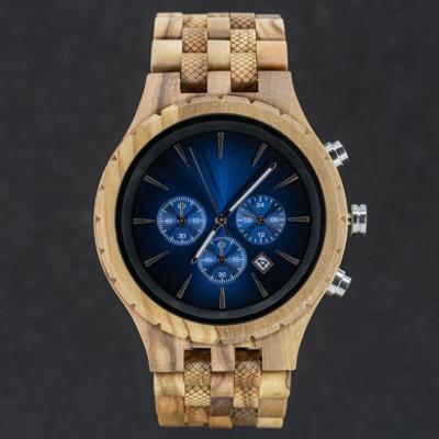 Blue Olive - Houten heren horloge Timberwood