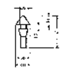 PB Fastener 1345-01 Snap-in buffer Zwart (Ø x h) 15 mm x 9.6 mm 1 stuk(s)