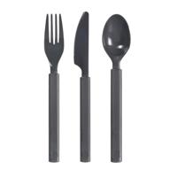 Duni kunststof bestekset 6-delig granite - thumbnail