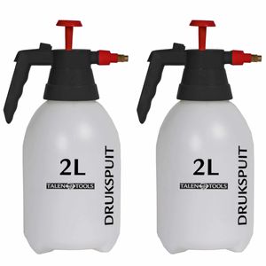 Set van 2x stuks plantenspuit/plantensproeier inclusief druktank 2 Liter