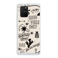 Good vibes: Samsung Galaxy S10 Lite Transparant Hoesje