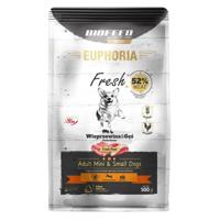 EUPHORIA Fresh Adult Pork with goose XS/S - droog hondenvoer - 500g EUPHORIA Fresh Adult Pork with goose XS/S - droog hondenvoer - 500g