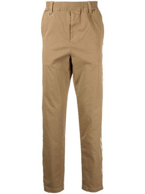 Undercover pantalon droit à détails de zips - Marron