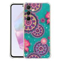 Samsung Galaxy A56 Hoesje - Cirkels en Vlinders TPU Antishock Samsung Galaxy A56 Hoesje - Cirkels en Vlinders TPU Antishock