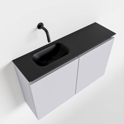 Toiletmeubel Mondiaz Ture | 80 cm | Meubelkleur Cale | Eden wastafel Urban Links | Zonder kraangat