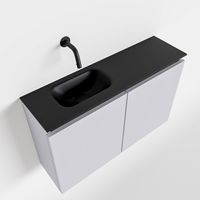Toiletmeubel Mondiaz Ture | 80 cm | Meubelkleur Cale | Eden wastafel Urban Links | Zonder kraangat
