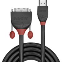 LINDY 36272 HDMI-kabel HDMI / DVI Adapterkabel HDMI-A-stekker, DVI-D 18+1-polige stekker 2.00 m Zwart