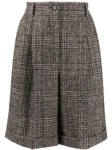 Dolce & Gabbana short à motif Prince De Galles - Marron