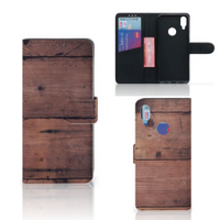 Xiaomi Redmi Note 7 Book Style Case Old Wood - thumbnail