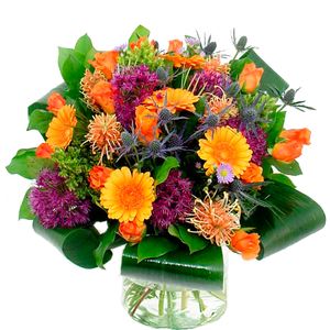 Boeket oranje - paars