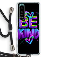 Be Kind: Sony Xperia 5 III Transparant Hoesje met koord
