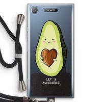 Avocuddle: Sony Xperia XZ1 Transparant Hoesje met koord