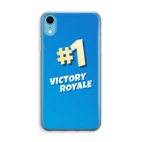 Victory Royale: iPhone XR Transparant Hoesje