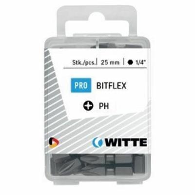 Set van tips WITTE PH 1 BITFLEX PH1 25 Stuks 25 Onderdelen