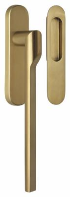 Formani Rivio by Gensler GL231Y massieve set hefschuifdeurbeslag inclusief cilindergat PC69 - PVD mat goud