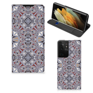 Samsung Galaxy S21 Ultra Standcase Flower Tiles