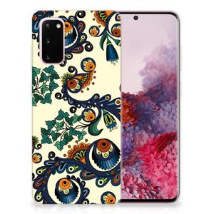 Siliconen Hoesje Samsung Galaxy S20 Barok Flower