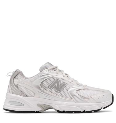 New Balance New Balance - 530 white silver metallic Wit Mesh Lage sneakers Unisex