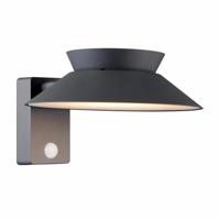 Buitenlamp solar antraciet &apos;Justina&apos; draadloos met sensor design led