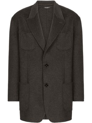 Dolce & Gabbana blazer oversize en cachemire - Noir