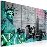 Schilderij - New York City collage III , 3 luik - thumbnail