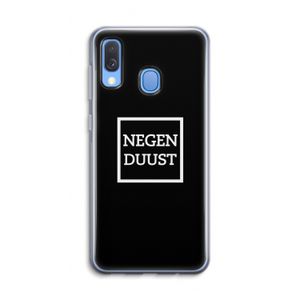 Negenduust black: Samsung Galaxy A40 Transparant Hoesje