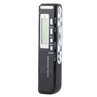 4GB digitale voice recorder Dictaphone MP3-speler ondersteuning telefoon opname VOX-functie (zwart)