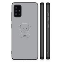 Samsung Galaxy A51 | Bumper Hoesje | Grijs Baby Olifant