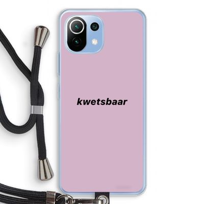 kwetsbaar: Xiaomi Mi 11 Lite Transparant Hoesje met koord