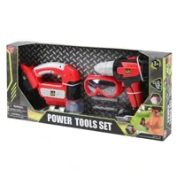 Playgo power tool set gereedschap set met boor en decoupeerzaag en bril. Playgo power tool set gereedschap set met boor en decoupeerzaag en bril.